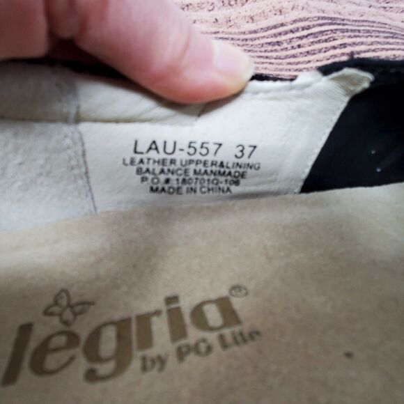 Alegria Printed Nubuck Shoes Lauryn Womens SZ 37 6.5 7 Regal Copper Floral - Picture 10 of 10